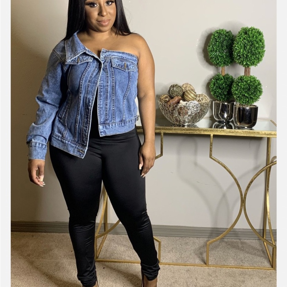 Asymmetrical Denim Jacket